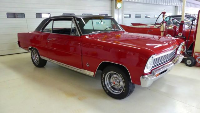 1966 Chevrolet Chevy II Nova SS SS 60246 Miles Red 2DR 327 4 Speed Manual 1966 Chevrolet Chevy II Nova SS SS