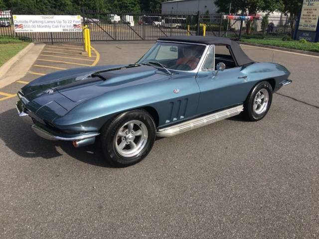 1966 Chevrolet Corvette 327/350HP 4 Speed with Power Windows Side Pipes RWD V8 1966 Chevrolet Corvette 327/350HP 4 Speed with Power Windows Side Pipes