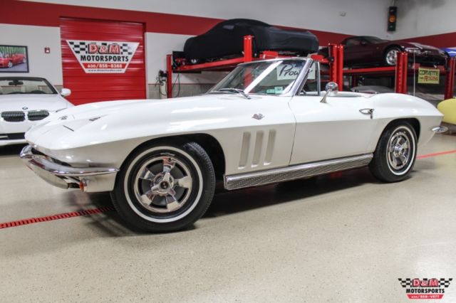 1966 Chevrolet Corvette 59389 Miles Ermine White Convertible 4-Speed Manual 1966 Chevrolet Corvette N/A