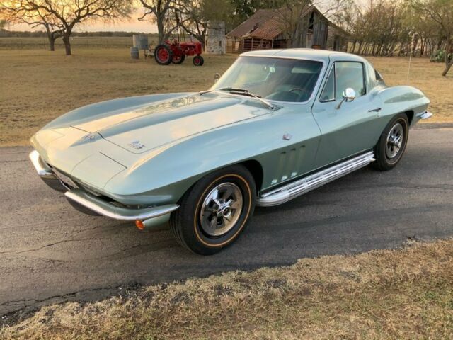 1966 Chevrolet Corvette 66 Coupe 5 Spd with A/C 83197 Miles Moss Port Green Coup 1966 Chevrolet Corvette 66 Coupe 5 Spd with A/C