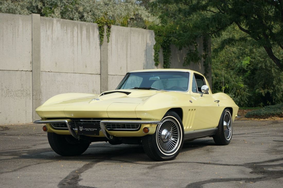1966 Chevrolet Corvette 93,208 Miles Sunfire Yellow Coupe 327 V8 Manual 1966 Chevrolet Corvette
