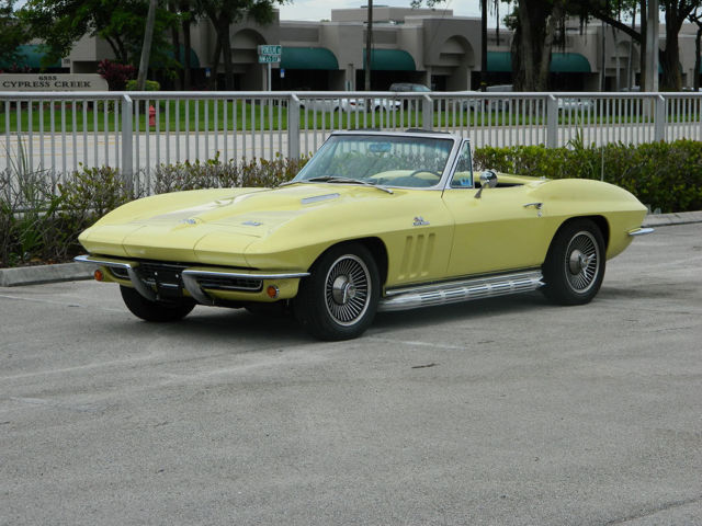 1966 CHEVROLET CORVETTE BIG BLOCK MATCHING #S 427/450HP SIDE PIPES KNOCK OFFS 1966 Chevrolet Corvette #S MATCHING 427 BIG BLOCK CONVERTIBLE