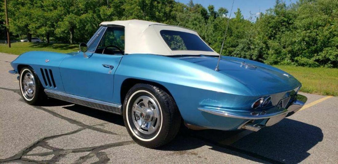 1966 Chevrolet Corvette 1966 CORVETTE CONVERTIBLE NASSUA BLUE EXTERIOR - photo 11