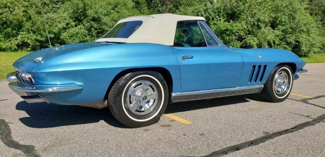 1966 Chevrolet Corvette 1966 CORVETTE CONVERTIBLE NASSUA BLUE EXTERIOR - photo 12