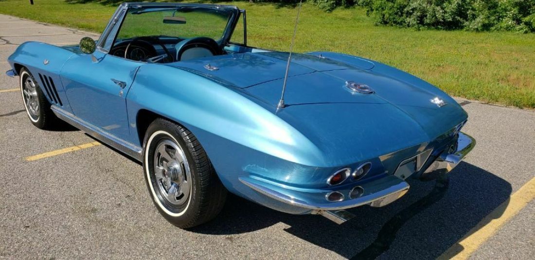 1966 Chevrolet Corvette 1966 CORVETTE CONVERTIBLE NASSUA BLUE EXTERIOR - photo 5