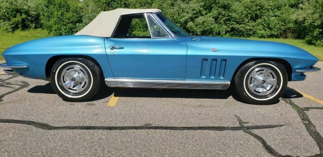 1966 Chevrolet Corvette 1966 CORVETTE CONVERTIBLE NASSUA BLUE EXTERIOR - photo 8