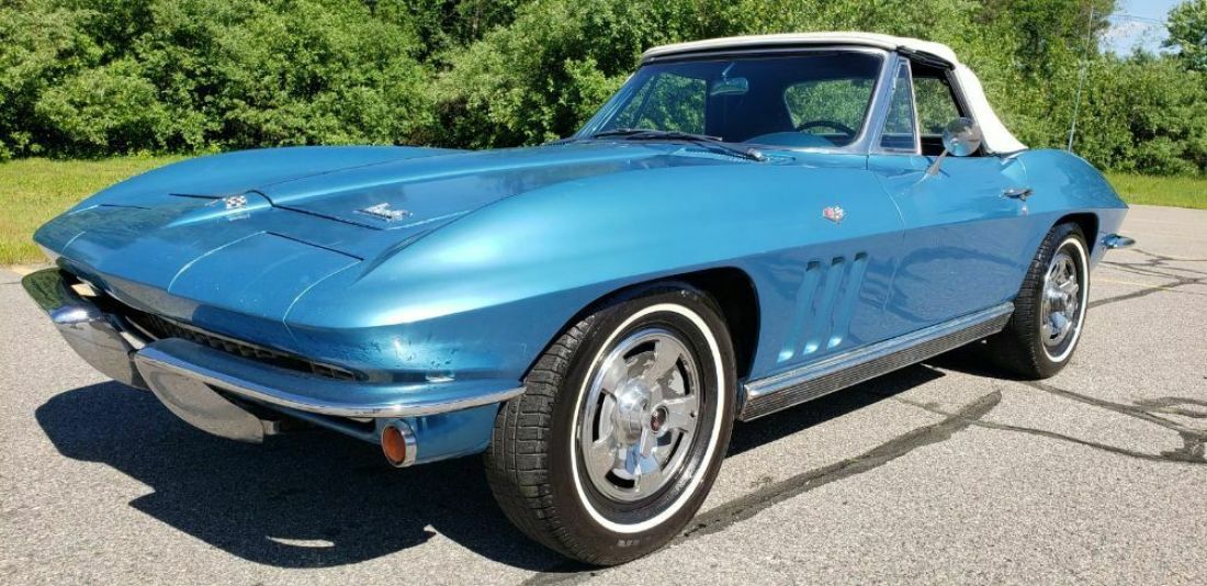 1966 Chevrolet Corvette 1966 CORVETTE CONVERTIBLE NASSUA BLUE EXTERIOR - photo 9