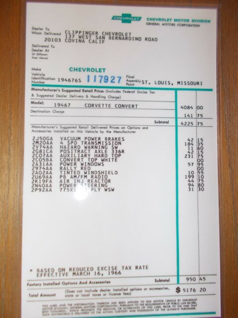 1966 Chevrolet Corvette convertible - photo 5