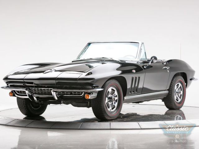 1966 Chevrolet Corvette Convertible 327 V8 3 Speed Automatic Convertible Tuxedo 1966 Chevrolet Corvette Convertible