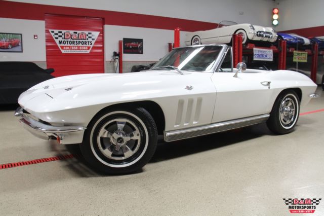 1966 Chevrolet Corvette Convertible 59468 Miles Ermine White 1966 Chevrolet Corvette Convertible