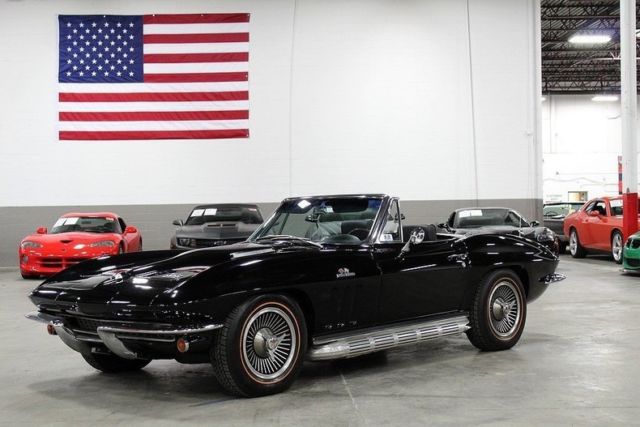 1966 Chevrolet Corvette Convertible 68543 Miles Black Convertible 427ci V8 4 Spe 1966 Chevrolet Corvette Convertible