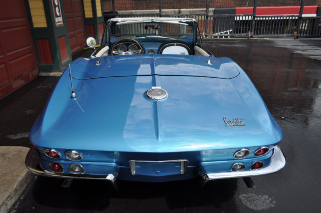 1966 Chevrolet Corvette Nassau Blue/Blue-White #'s Matching Conv RARE! - photo 11