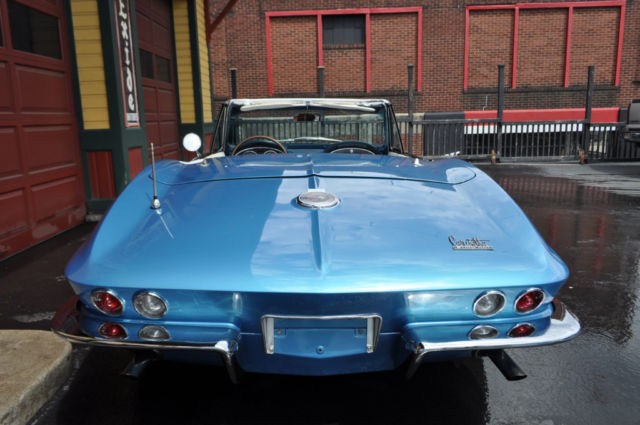 1966 Chevrolet Corvette Nassau Blue/Blue-White #'s Matching Conv RARE! - photo 12