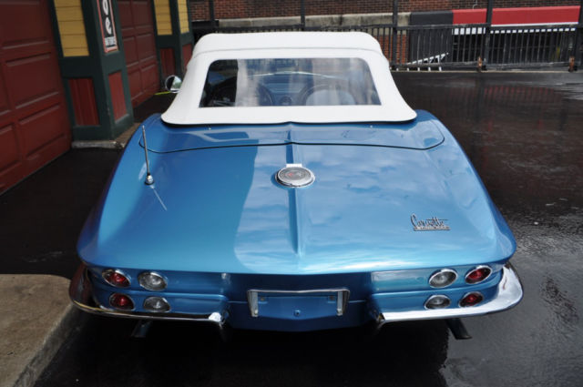1966 Chevrolet Corvette Nassau Blue/Blue-White #'s Matching Conv RARE! - photo 5