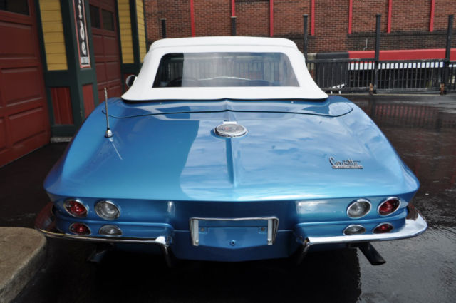 1966 Chevrolet Corvette Nassau Blue/Blue-White #'s Matching Conv RARE! - photo 6
