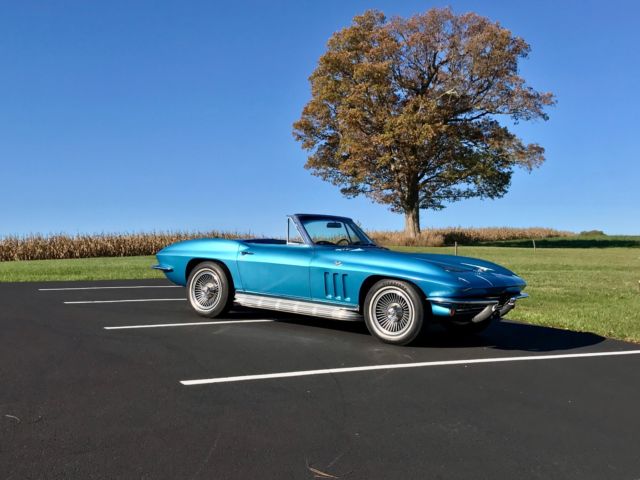 1966 Chevrolet Corvette NassauBlue/Black*#sMatch327/300hp*Auto*KnockOffs* RWD V8 1966 Chevrolet Corvette NassauBlue/Black*#sMatch327/300hp*Auto*KnockOffs*