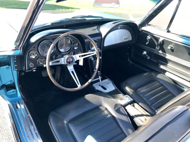 1966 Chevrolet Corvette NassauBlue/Black*#sMatch327/300hp*Auto*KnockOffs* - photo 10