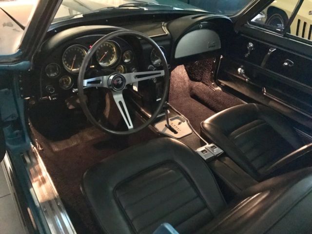 1966 Chevrolet Corvette NassauBlue/Black*#sMatch327/300hp*Auto*KnockOffs* - photo 12