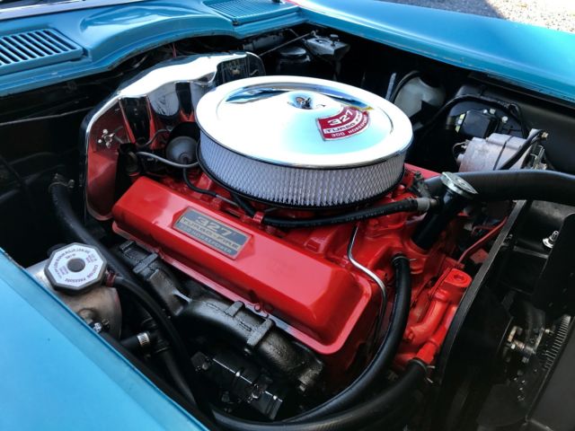 1966 Chevrolet Corvette NassauBlue/Black*#sMatch327/300hp*Auto*KnockOffs* - photo 13
