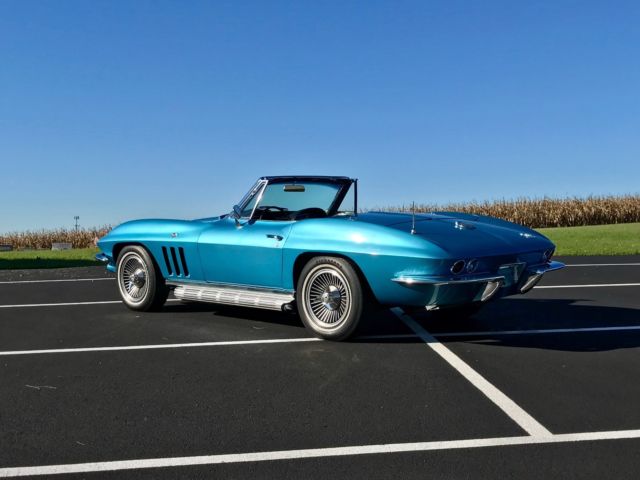 1966 Chevrolet Corvette NassauBlue/Black*#sMatch327/300hp*Auto*KnockOffs* - photo 3