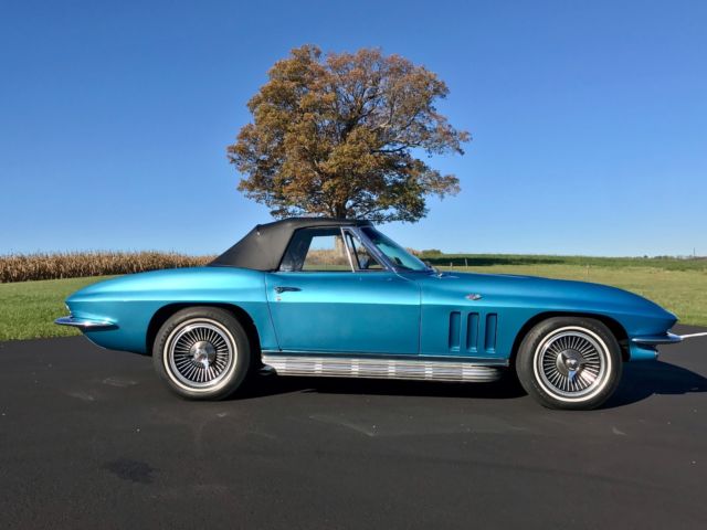 1966 Chevrolet Corvette NassauBlue/Black*#sMatch327/300hp*Auto*KnockOffs* - photo 8