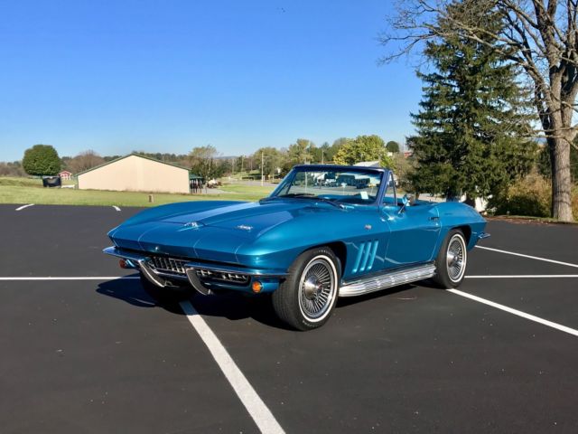 1966 Chevrolet Corvette NassauBlue/Black*#sMatch327/300hp*Auto*KnockOffs* - photo 9