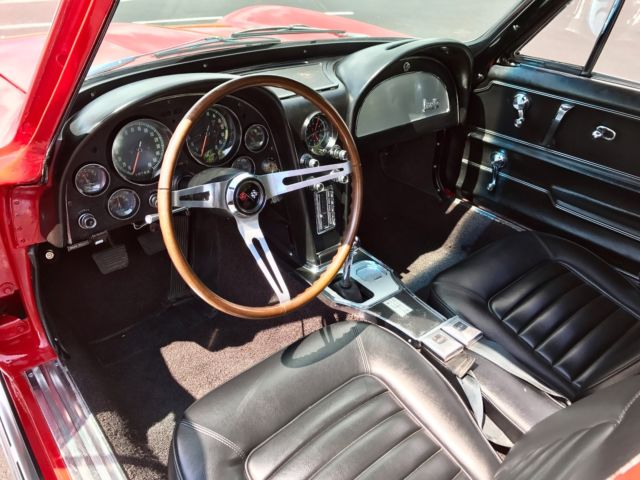 1966 Chevrolet Corvette *Red/Black*#sMatch327/350hp*4spd*KnockOffs* - photo 10