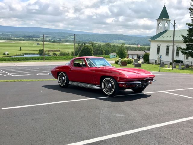 1966 Chevrolet Corvette *Red/Black*#sMatch327/350hp*4spd*KnockOffs* - photo 8
