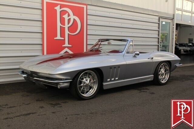 1966 Chevrolet Corvette RestoMod Convertible 0 Miles Silver Metallic & Burgundy 1966 Chevrolet Corvette RestoMod Convertible