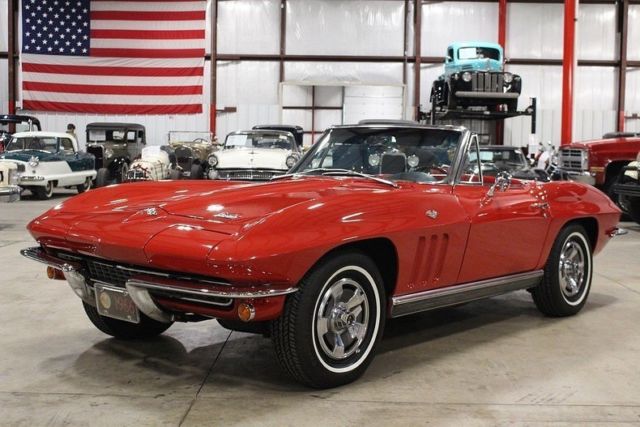 1966 Chevrolet Corvette Stingray 8773 Miles Rally Red Convertible 327 V8 Manual 1966 Chevrolet Corvette Stingray