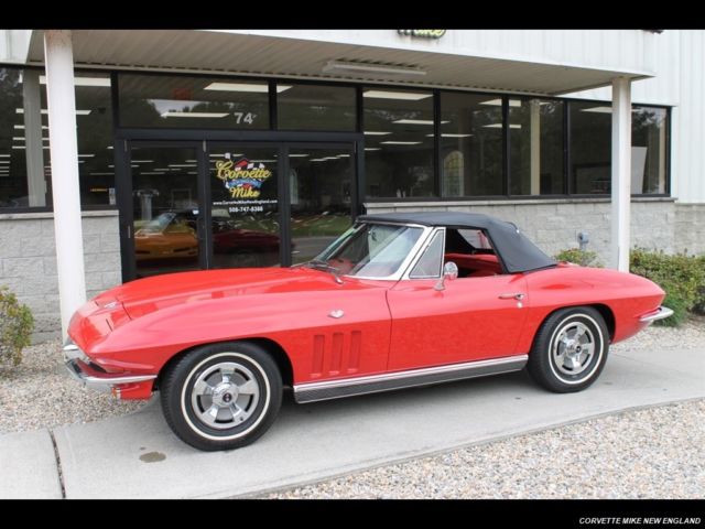 1966 Chevrolet Corvette Stingray Convertible 4 Speed Manual 2-Door Convertible 1966 Chevrolet Corvette Stingray