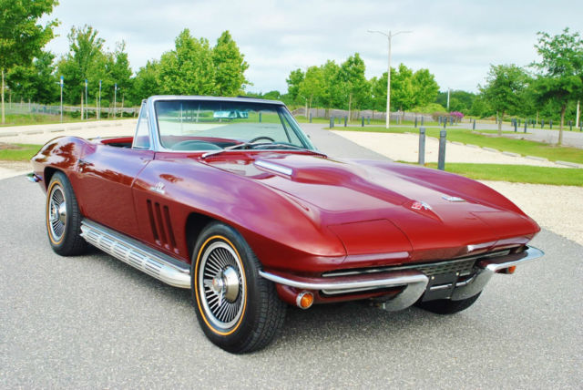 1966 Chevrolet Corvette Stingray Convertible 427/425 HP 4-Speed Side Pipes Rare 1966 Chevrolet Corvette Convertible 427/425 HP 4-Speed Absolutely Gorgeous