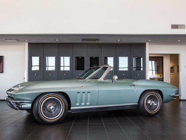 1966 Chevrolet Corvette Stingray Convertible 45,384 Miles Mosport Green Converti 1966 Chevrolet Corvette Stingray Convertible