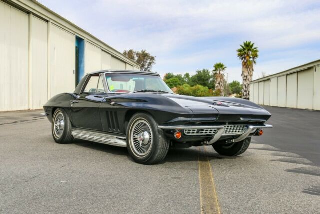 1966 Chevrolet Corvette -Tuxedo Black over red leather - 82k original miles 1966 Chevrolet Corvette Convertible
