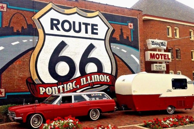 1966 CHEVROLET IMPALA STATION WAGON BIG BLOCK 396 & SHASTA TRAILER CANNED HAM 1966 Chevrolet Impala