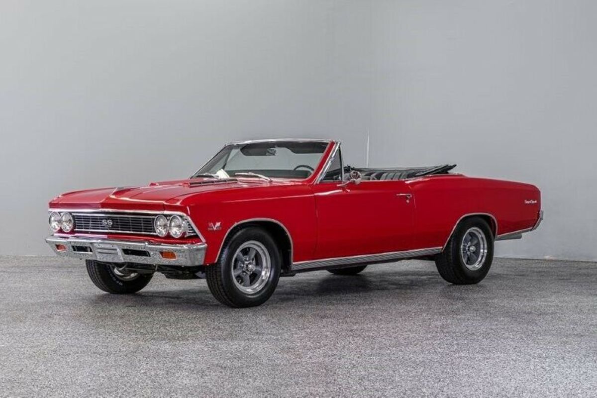 1966 Chevrolet Malibu SS Tribute 2 Miles Chevy Red Convertible 468ci 700 R-4 Aut 1966 Chevrolet Malibu SS Tribute