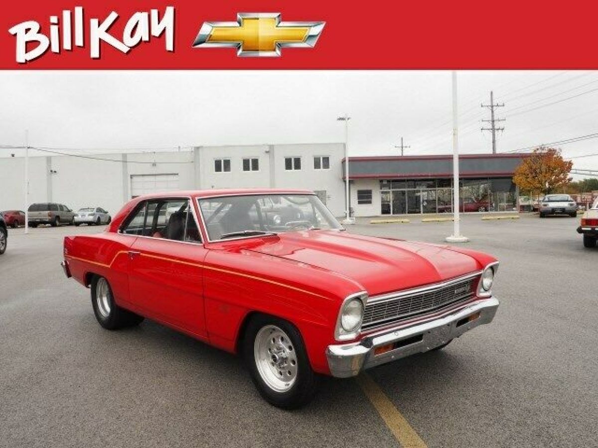 1966 Chevrolet Nova 23166 Miles Red 2 Dr Coupe Not Specified Automatic 1966 Chevrolet Nova