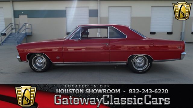 1966 Chevrolet Nova II 3765 Miles Red Coupe 327 CID V8 5-Speed Tremec 1966 Chevrolet Nova