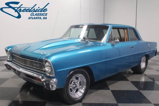 1966 Chevrolet Nova Pro Street 12535 Miles Teal Coupe 383 Stroker V8 Automatic 1966 Chevrolet Nova Pro Street