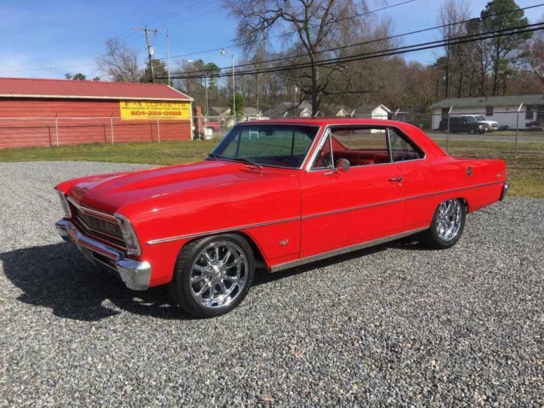 1966 Chevrolet Nova Red on Red 383 Stroker 450HP 12 Bolt Rear End Automatic 1966 Chevrolet Nova Red on Red 383 Stroker 450HP 12 Bolt Rear End