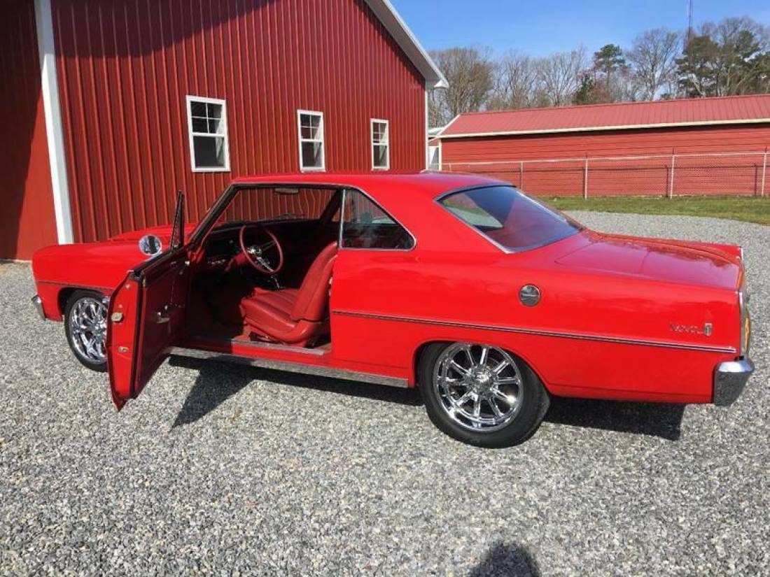 1966 Chevrolet Nova Red on Red 383 Stroker 450HP 12 Bolt Rear End - photo 10