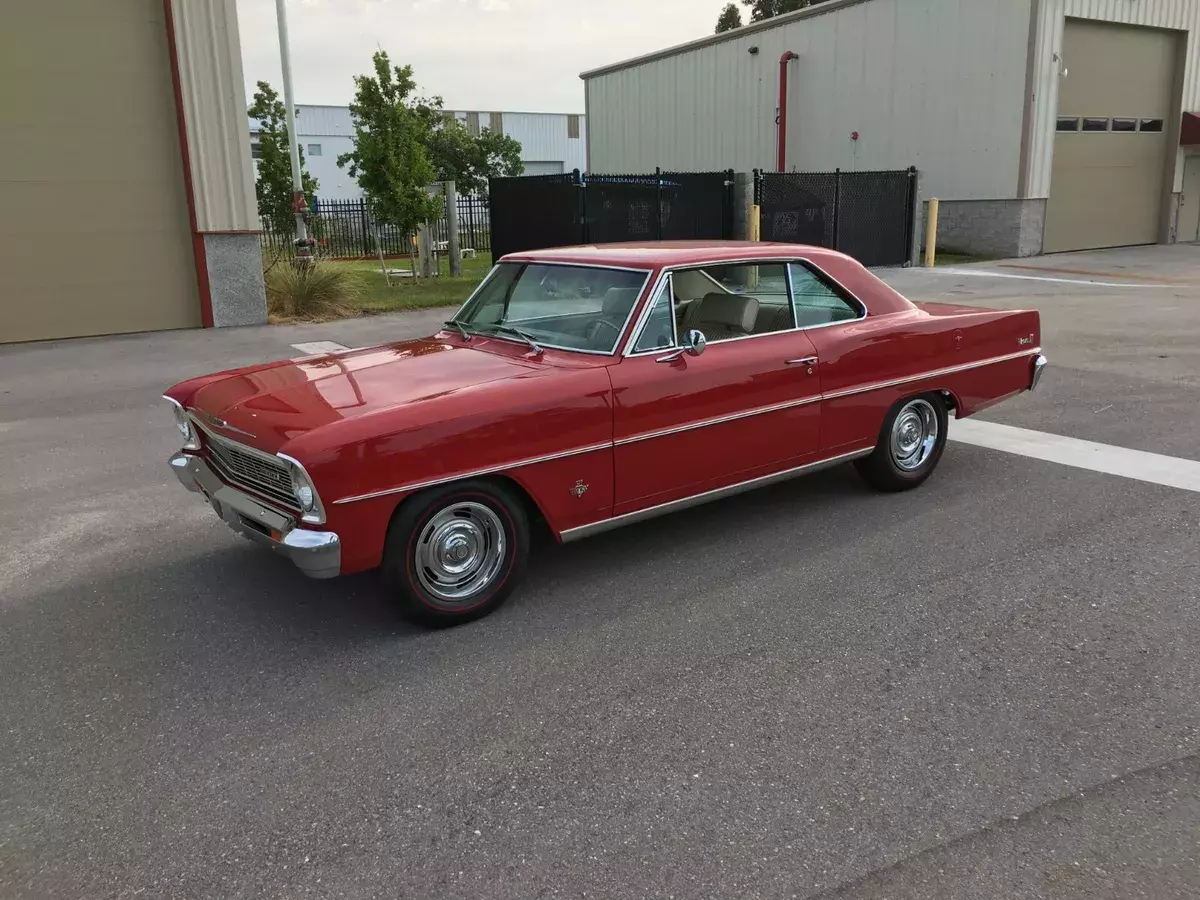 1966 Chevrolet Nova Sport Coupe Numbers Matching L79 4 speed Rare Head Rest Fawn 1966 Chevrolet Chevy II