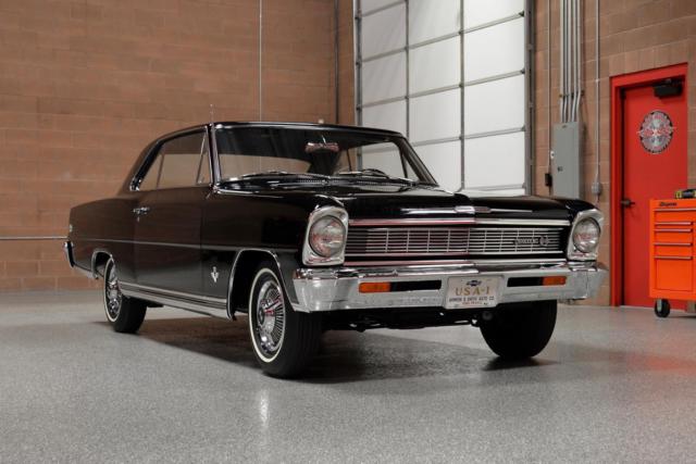 1966 CHEVROLET NOVA SS 327/350hp L79 Tuxedo Black #'s Matching Fully Documented! 1966 Chevrolet Nova 327/350hp L79