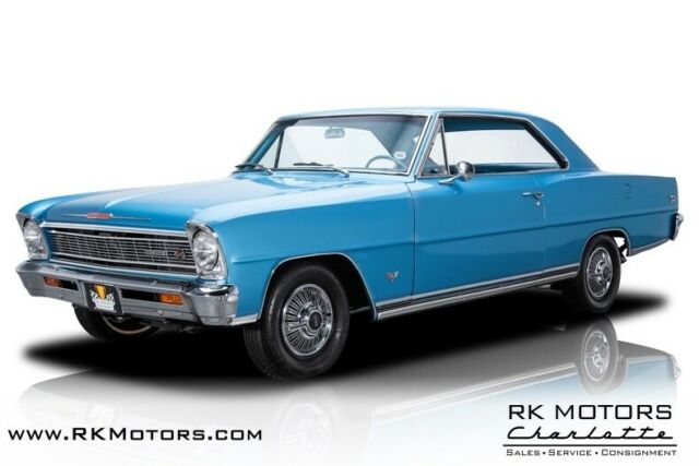 1966 Chevrolet Nova SS Marina Blue Hardtop 283 V8 2 Speed Automatic 1966 Chevrolet Nova SS