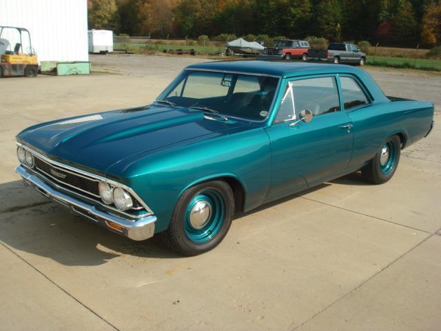 1966 Chevy Chevelle 2 Dooor Sedan Restored Resto-Rod Tahoe Turquoise Green Nice! 1966 Chevrolet Chevelle