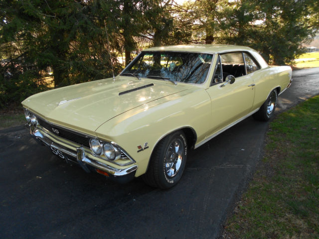 1966 Chevy Chevelle SS 396 LemonWood Yellow with Black Interior 1966 Chevrolet Chevelle SS 396