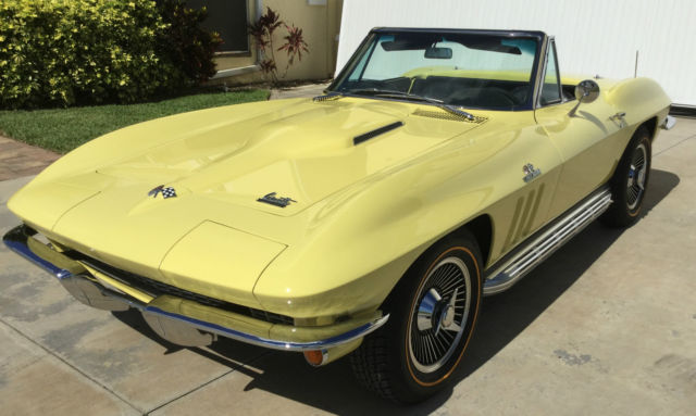 1966 Chevy Corvette Sting Ray Convertible 791 miles since Full Resoration 427 1966 Chevrolet Corvette Sting Ray