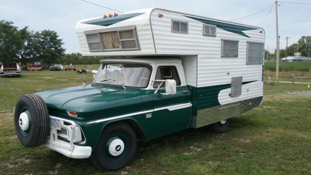 1966 Chevy Custom Camper 40,800 mile survivor 64 65 67 68 69 70 glamper 1966 Chevrolet C/K Pickup 2500