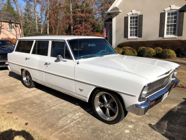 1966 Chevy II Nova Wagon 350 V8 Rack n pinion steering 17" Americans overdrive 1966 Chevrolet Nova Wagon
