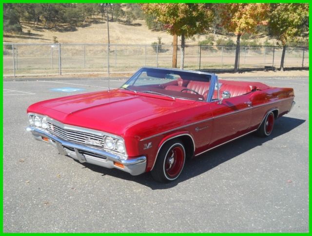 1966 Chevy Impala 396/Auto/OD 375HP Posi Tilt/Tele Tach PS PB AC PowerTop 65 67 1966 Chevrolet Impala Convertible
